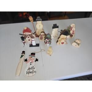 Vintage Snowman Christmas Lot 12